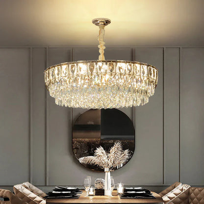DecorBites™ Crystal Chandelier: Modern Luxury Lighting for Home, Hotel, Restaurant
