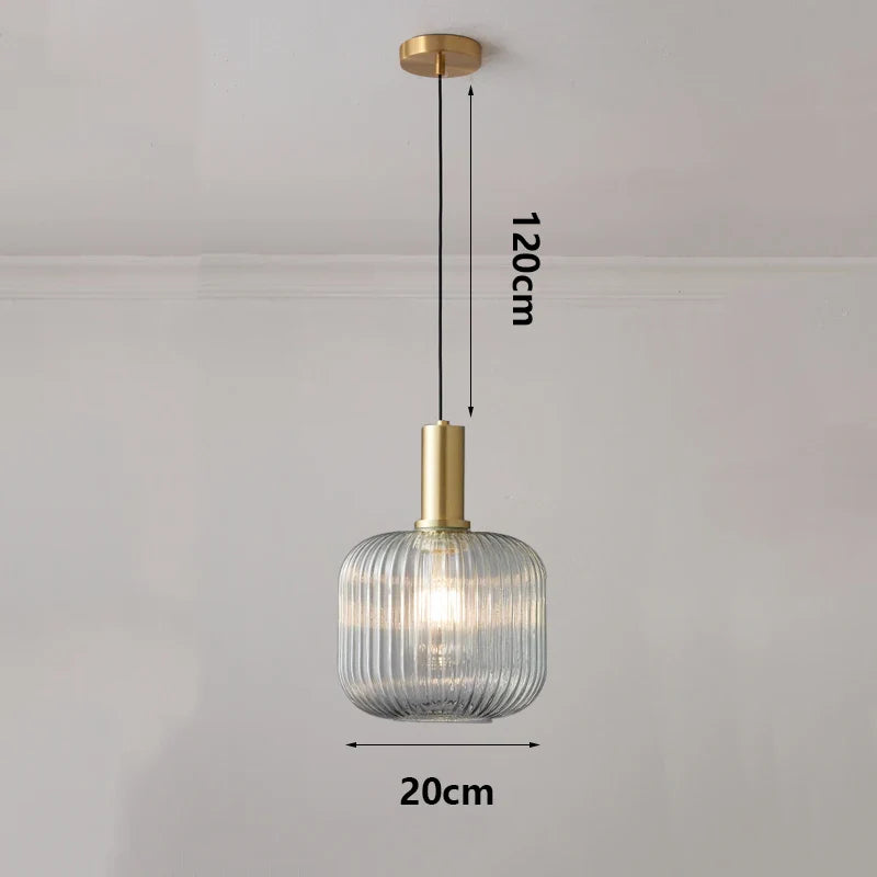 Modern Ring Glass Pendant Light