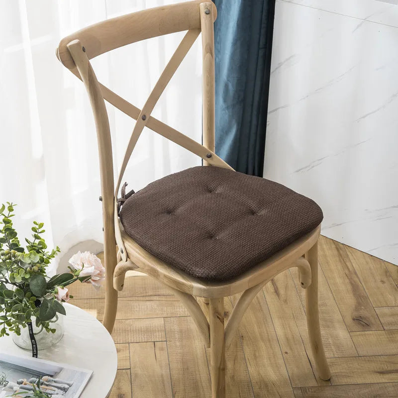 Decorbites™ Leinen-Stuhlpolster: Rutschfest, Mehrfarbig für Esszimmer & Außenbereich Gartenpolster