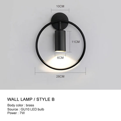 DecorBites™ LED Wall Light with Adjustable Angle GU10 Holder for Home Bedroom Decor