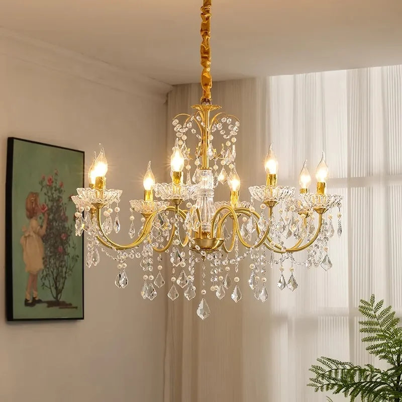 DecorBites™ Crystal Chandeliers Light for Living Room and Dining Room