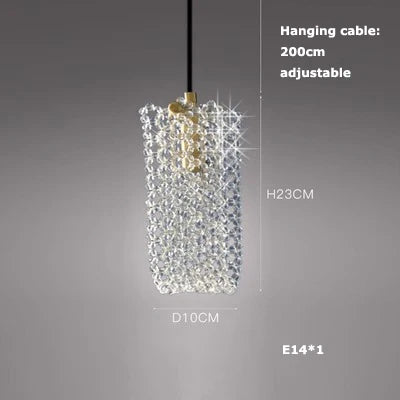 DecorBites™ Crystal LED Ceiling Chandelier - Dimmable Art Deco Pendant Light