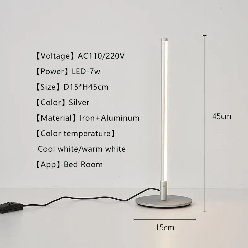 DecorBites™ LED Table Lamp - Eye-Protection Desk Lamp for Bedroom, Study, Office, Reading