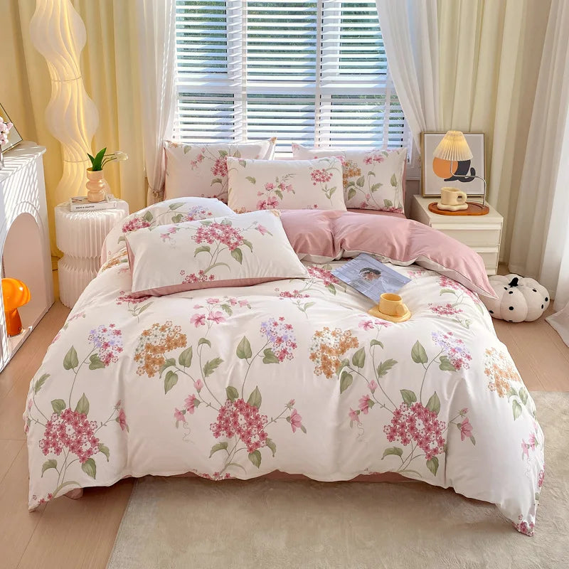 غطاء لحاف فردي قطني من DecorBites™ - غطاء لحاف لطيف على البشرة لسرير كينج فردي