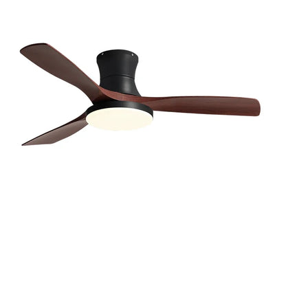 DecorBites™ Low Profile Ceiling Fan Light with Black ABS Blades and Remote Control