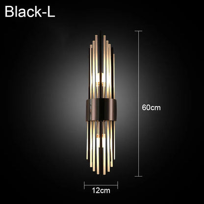 DecorBites™ Crystal Wall Lamp: Elegant LED Indoor Lighting for Living Room, Bedroom, Hotel, and TV Background