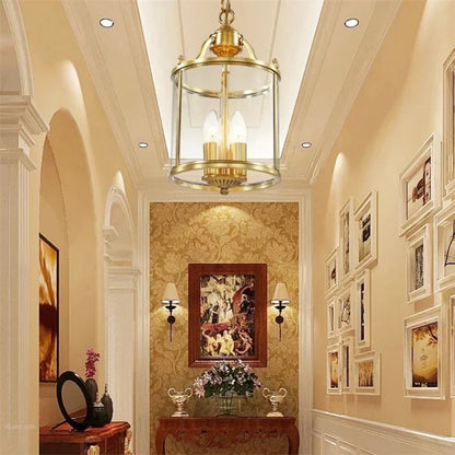 DecorBites™ Bronze Glass Chandelier Pendant Light for Living Dinner Room, Corridor