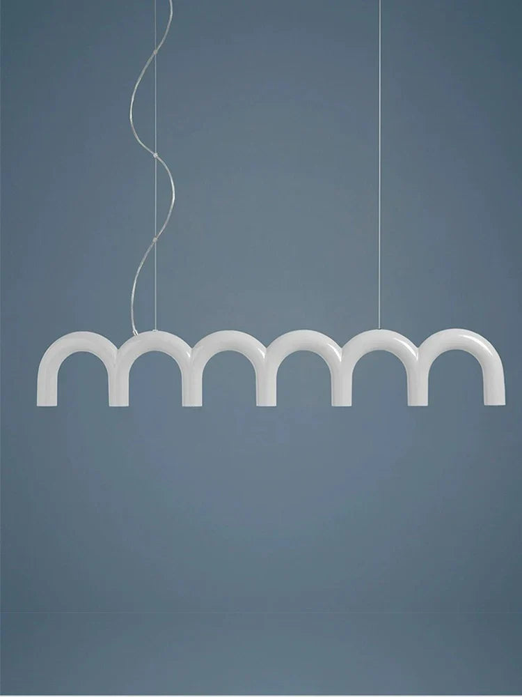 Lámpara de araña nórdica estilo crema DecorBites™ para sala de estar, cafetería y bar.