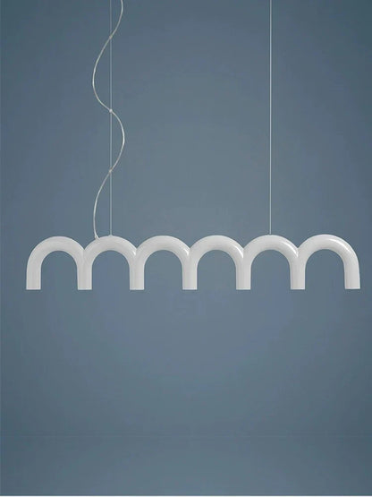 Lámpara de araña nórdica estilo crema DecorBites™ para sala de estar, cafetería y bar.