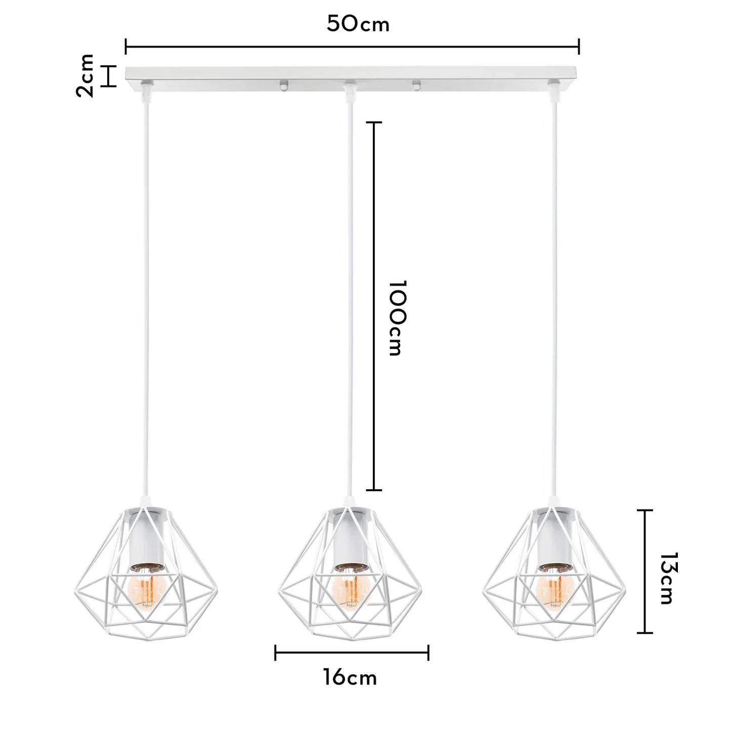 DecorBites™ Industrial Wood Pendant Chandelier for Dinning Living Room Kitchen LED Fixture