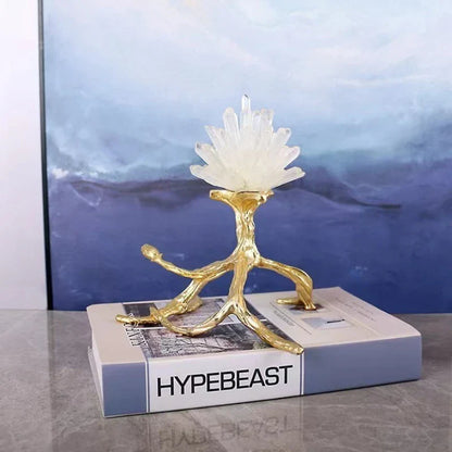 DecorBites™ Golden Bird Metal Branch Sculpture - Room Decoration Accessories