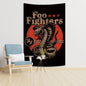 Decobites Rock Band Tapestry: Heavy Metal Pop Foos Fighters Print for Stylish Home Decor