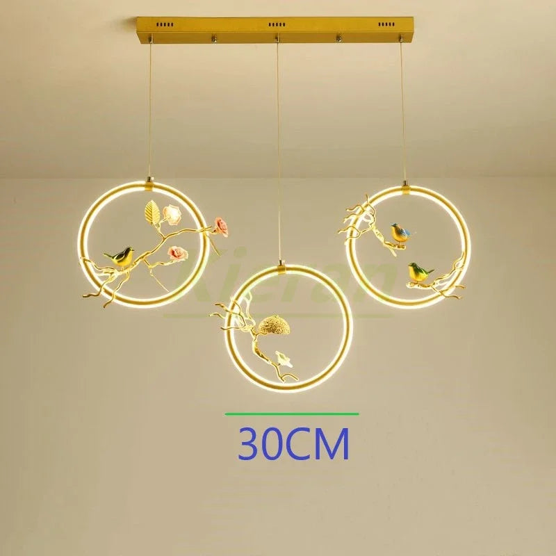 DecorBites™ Bird LED Chandelier for Bedroom Dining Room.