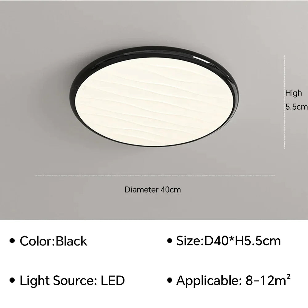 DecorBites™ LED Ceiling Light: Nordic Minimalist Design, Remote Control, for Bedroom, Living Room