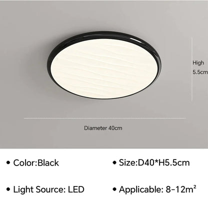 DecorBites™ LED Ceiling Light: Nordic Minimalist Design, Remote Control, for Bedroom, Living Room