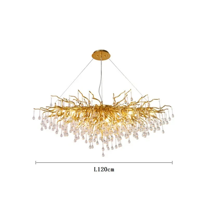 DecorBites™ Crystal Ceiling Chandelier: Modern Luxury for Living, Dining, Bedroom, Hotel, Hall Décor
