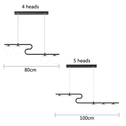 Lámparas de araña LED con bolas de cristal DecorBites™ para decoración del hogar, comedor, cocina y oficina