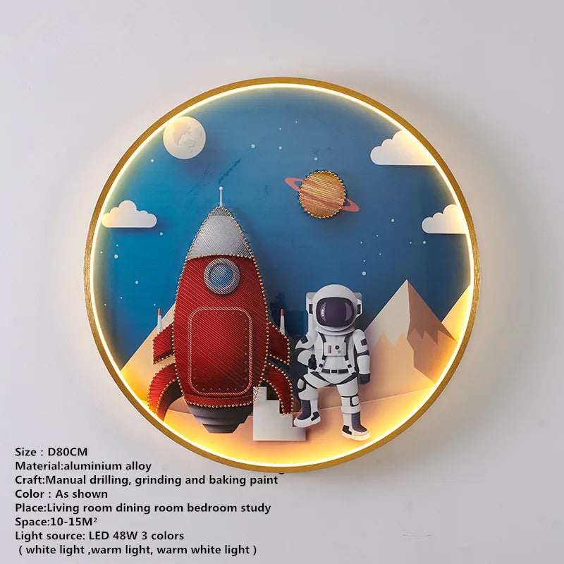 Apliques de pared DecorBites™ con forma de peces LED: Iluminación creativa para el dormitorio