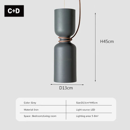 DecorBites™ LED Pendant Light: Minimalist Iron Fixture for Bedroom, Living Room, Restaurants & Bars