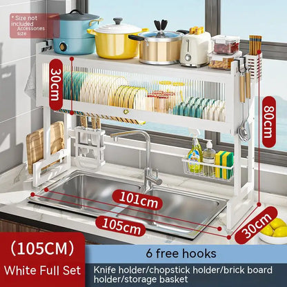 DecorBites™ Kitchen Cabinet Organizer Shelf for Sink Seasoning Tableware Storage