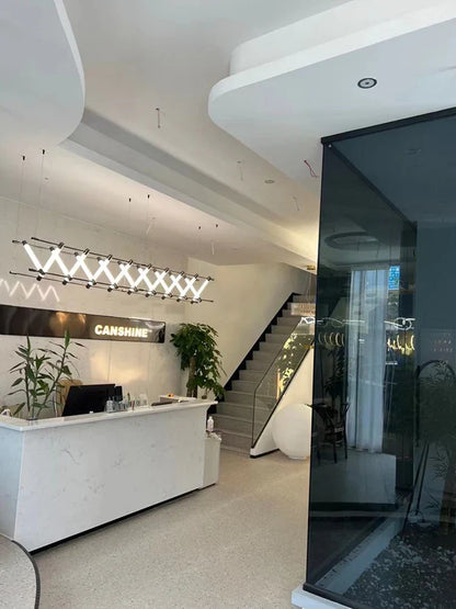 ثريا DecorBites™ LED: مصباح معلق صناعي عصري على الطراز الاسكندنافي لغرفة الطعام والبار