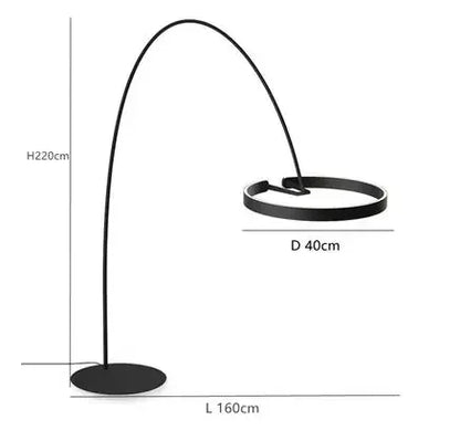 DecorBites™ Circular Luminescence LED Floor Lamp for Living Room Bedroom Hotel Decor