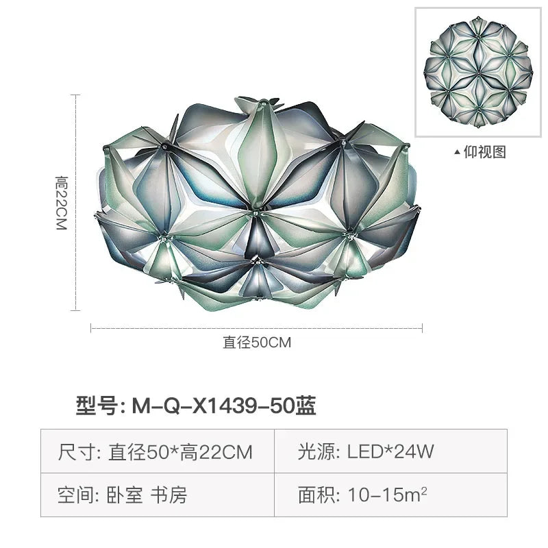 ديكوربايتس™ - مصباح سقف بتصميم هندسي إيطالي لغرفة الطعام والمعيشة الرومانسية