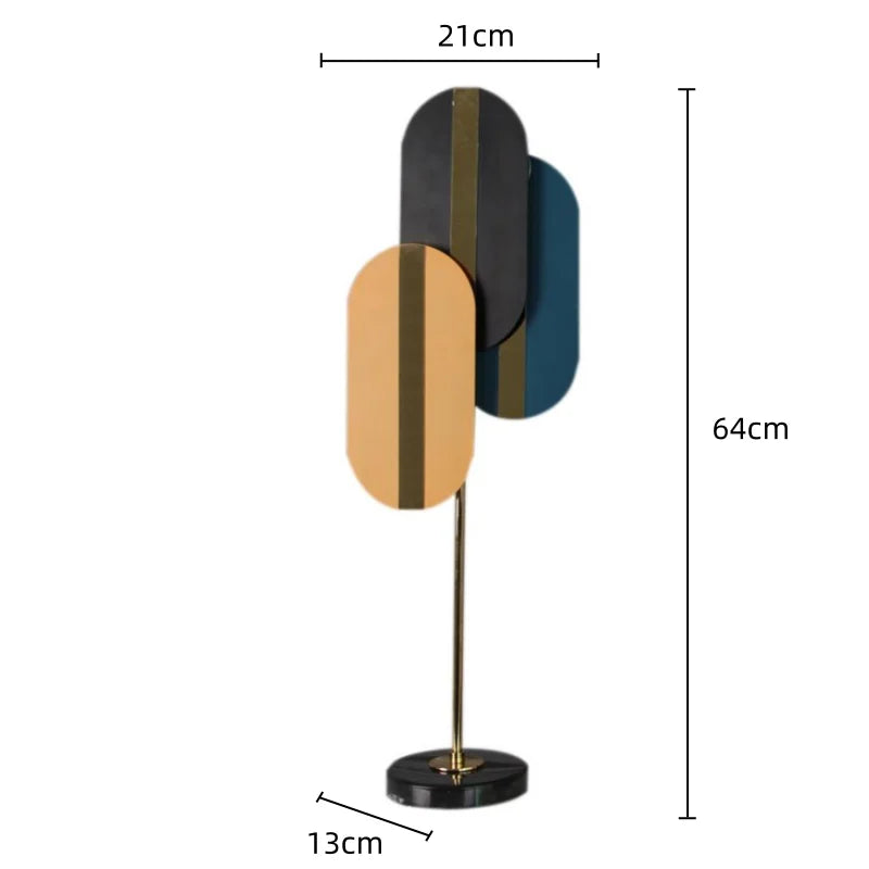 Decorbites™ Geometrische Ellipse Metallskulptur - Bunte Wohnungsdekoration Figur