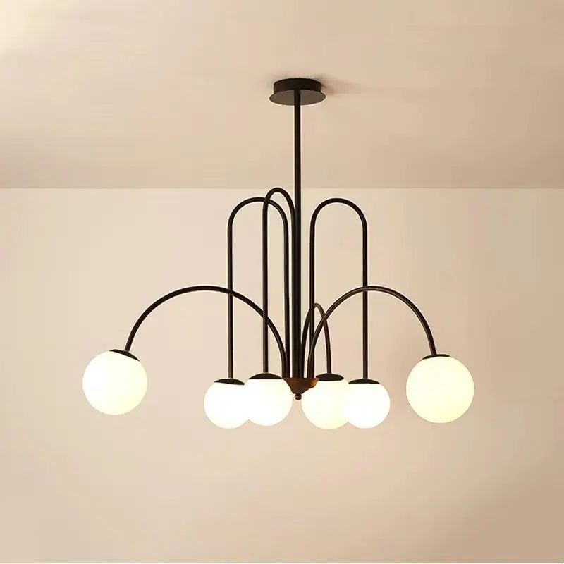 DecorBites™ LED Glass Ball Ceiling Chandelier for Home Decor Lighting