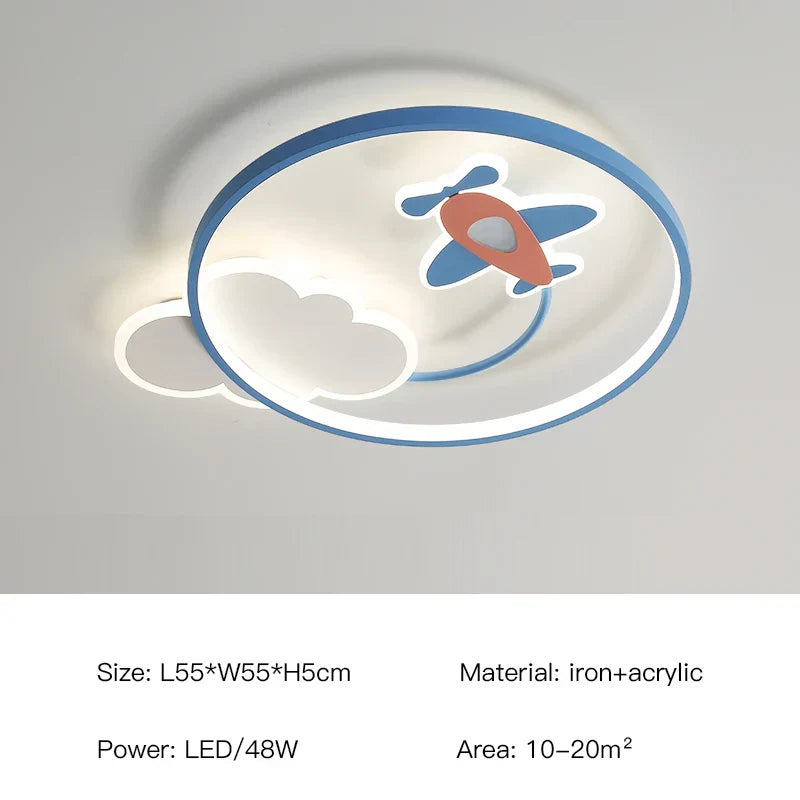 ثريا سقف LED لغرفة الأطفال من DecorBites™، مصباح معلق حديث لغرفة الدراسة