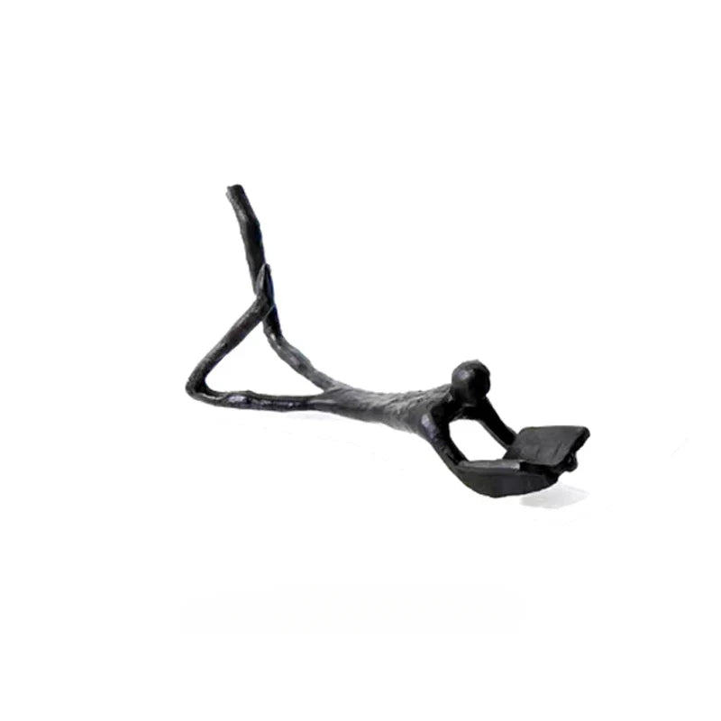 DecorBites™ Golden Readers Character Sculpture for Home Decoration