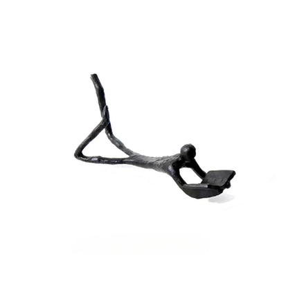 DecorBites™ Golden Readers Character Sculpture for Home Decoration