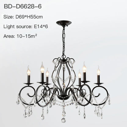 Lámpara de araña de cristal DecorBites™ para iluminación de dormitorio y sala de estar