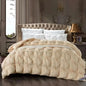 Decobites Luxury White Goose Down Quilt for Queen King Bed Warm Cozy Lightweight Comforter