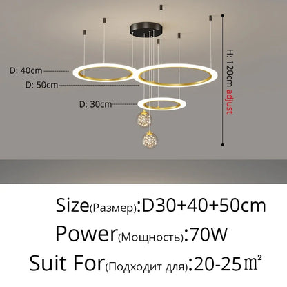 DecorBites™ LED Star Chandeliers: Modern Dimmable Lighting for Living Room Bedroom Decor