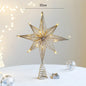 30cm Christmas Tree Toppers Star With LED String Lights Ornaments For Christmas Home Party Decoration Festival Party New Year