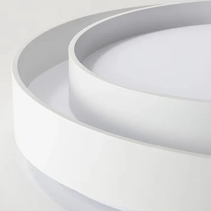 DecorBites™ LED Round Ceiling Light for Living Room, Bedroom, Study - White/Black, AC90-260V