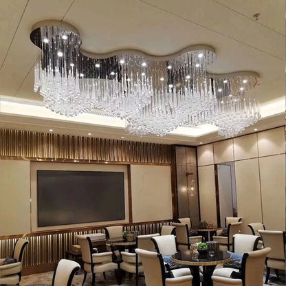 DecorBites™ Crystal Luxury Chandelier for Dining Room and Hotel Lobby