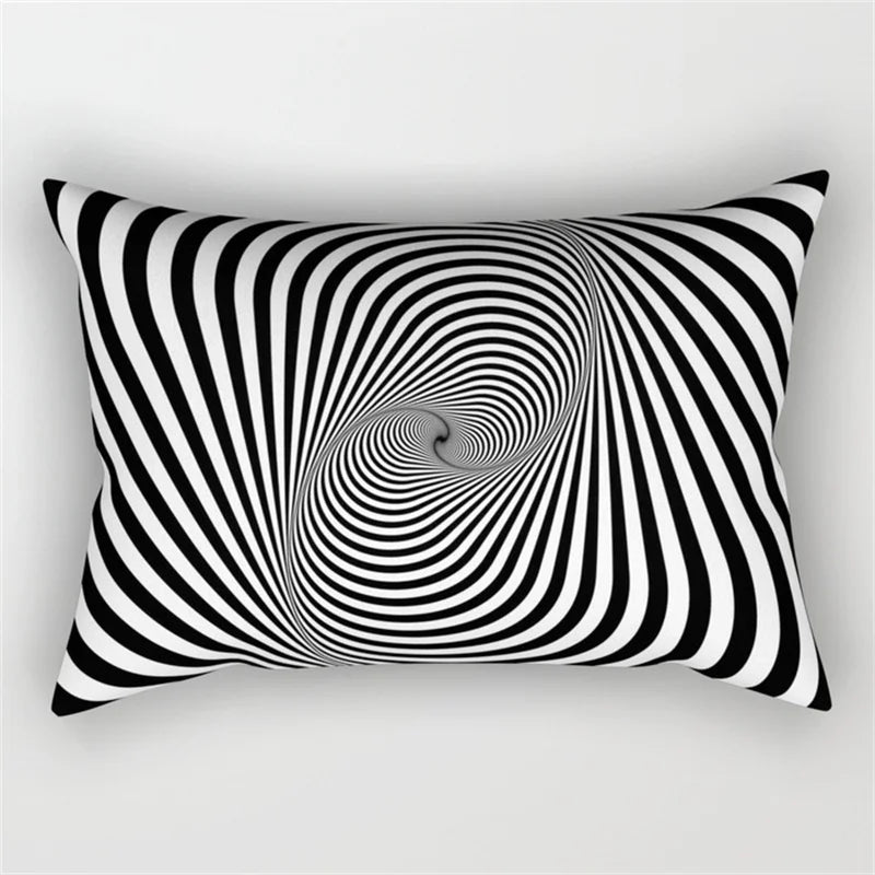 طقم غطاء وسادة للخصر بتصميم هندسي مموج من DecorBites™