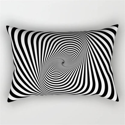 طقم غطاء وسادة للخصر بتصميم هندسي مموج من DecorBites™