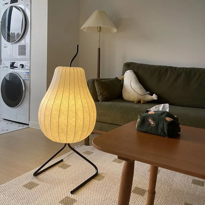 Lámpara de pie LED DecorBites™ con forma de pera para decoración e iluminación del hogar en sala de estar, dormitorio, comedor y estudio.