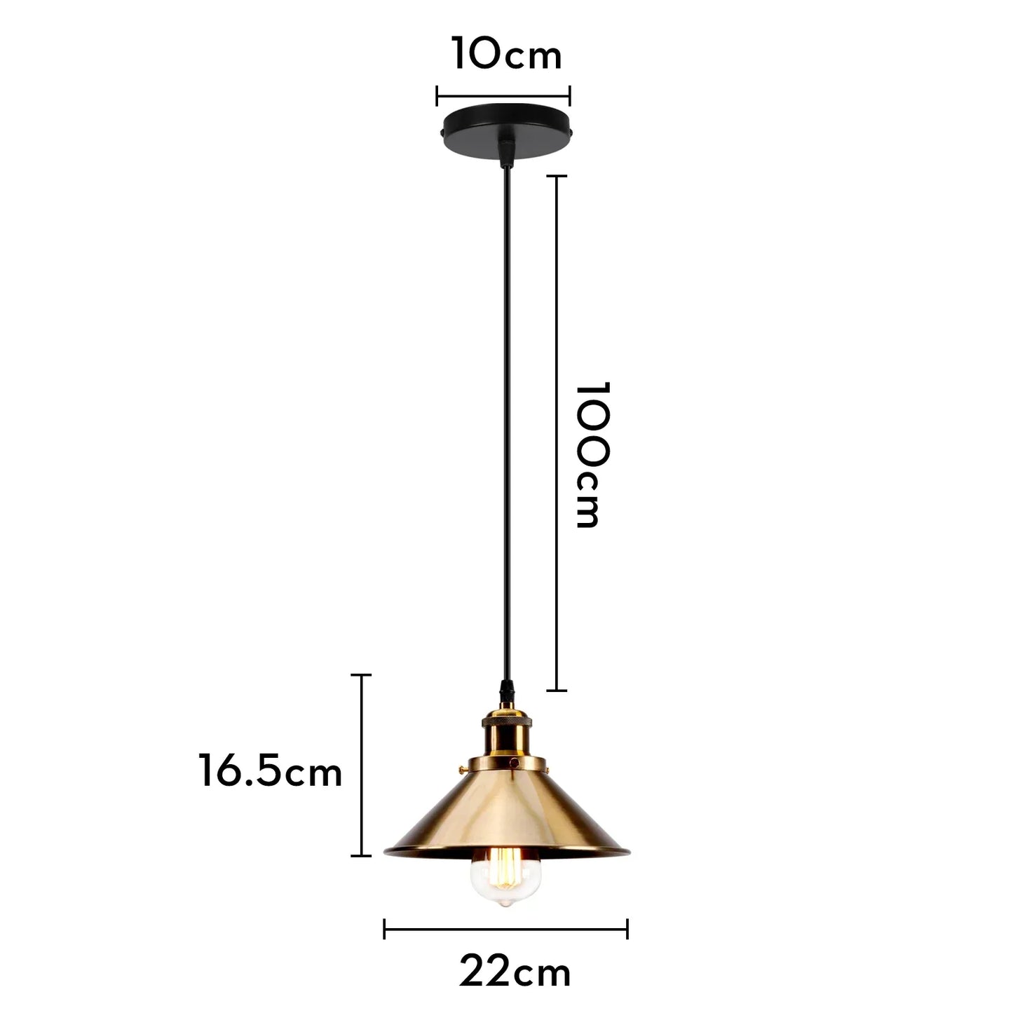 DecorBites™ Iron Pendant Light for Dining Room, Kitchen, and Bedroom