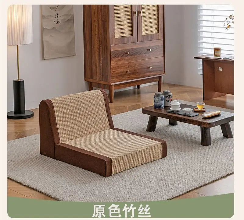 Decorbites™ Japanische Tatami-Stühle im Stil, Raumstühle, beinlose Stühle, Buchtfensterstühle, Stühle mit Rückenlehne