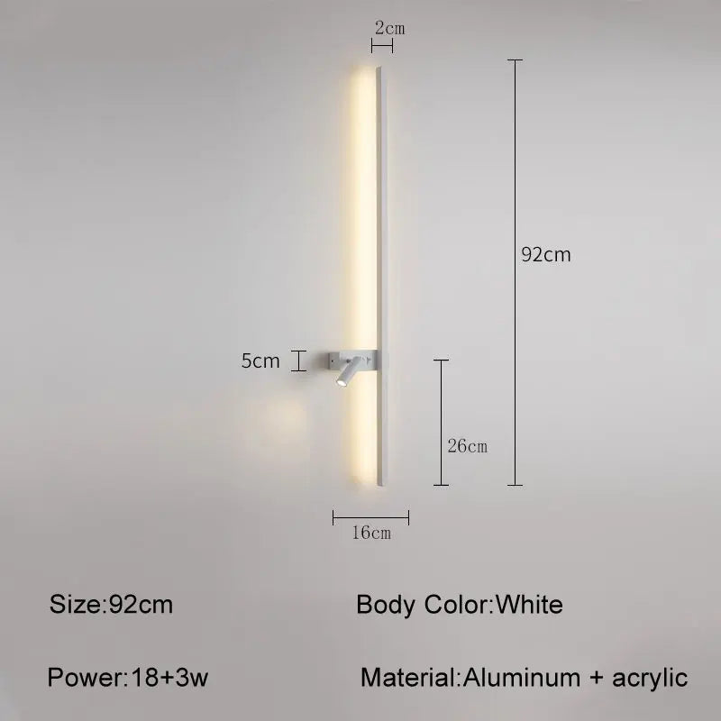 DecorBites™ LED Wall Sconce: Modern Nordic Style Living Room Sofa Background Light