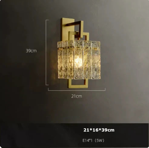 DecorBites™ Dimmable LED Copper Glass Chandelier for Living Room