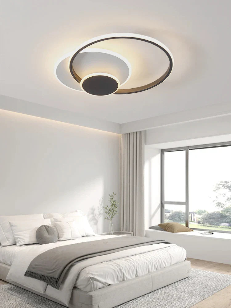 DecorBites™ Circles LED Ceiling Lights Modern Minimalism Dimmable Bedroom Lamp Fixtures