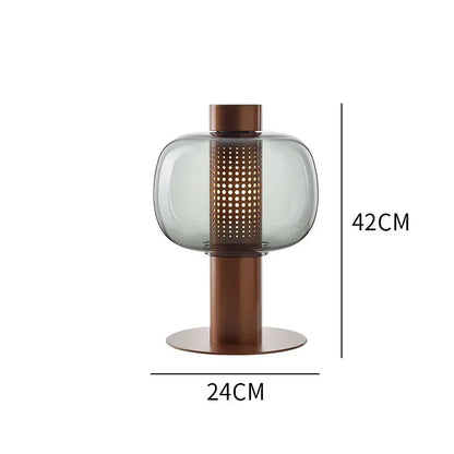 DecorBites™ Glass Table Lamp Modern Design for Living Room and Bedroom