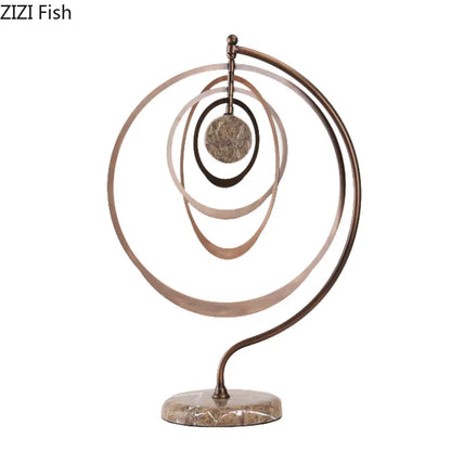 ديكور بايتس™ - منحوتات هندسية بقاعدة رخامية - ديكور مكتب - جماليات - ديكور المنزل - الغرفة