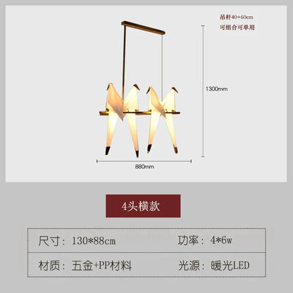 DecorBites™ Bird Design LED Hanging Chandelier for Dining and Living Spaces
