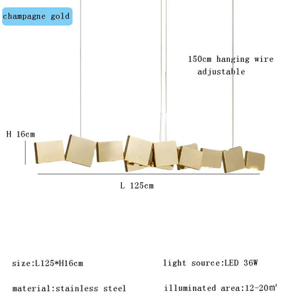 DecorBites™ Box Shape Pendant Light for Dining Table Bar Kitchen Island Decor